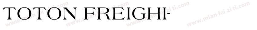 TOTON FREIGHI字体转换